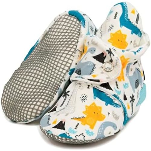 Ella Bonna Baby Booties Organic Cotton Muslin Newborn Baby Slippers Baby Boy Booties, Infant Girl Booties, 6-12 months, 0-6 Months, 12-18 Months, 0-3 Months, 18-24 Months, Toddler Shoes