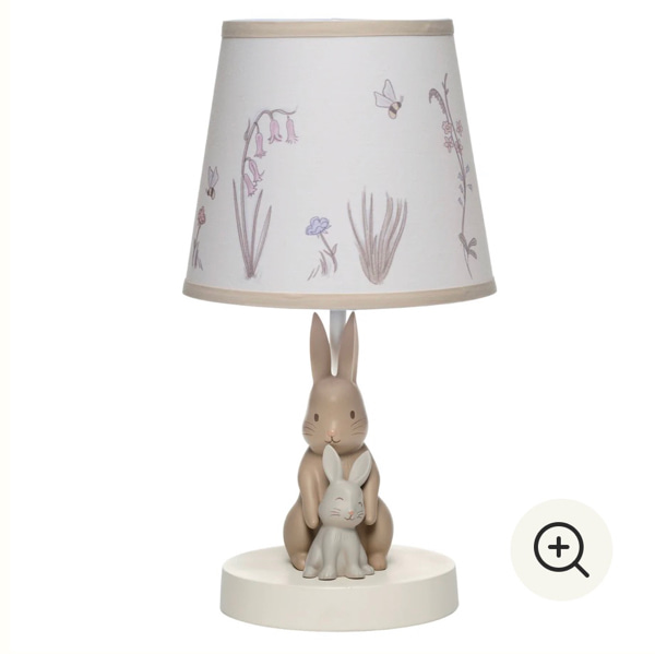 Woodland Forest Lamp with Shade & Bulb