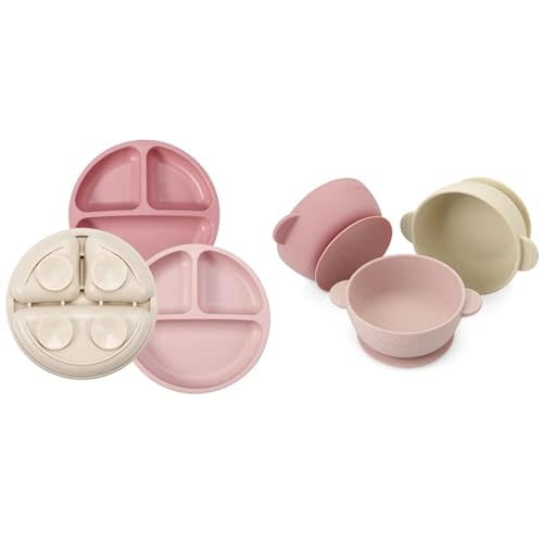 PandaEar 3 Pack Toddler Plates & Baby Bowls