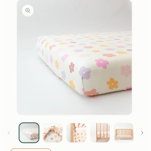 Big Daisies Crib Sheet – Brave Little Ones