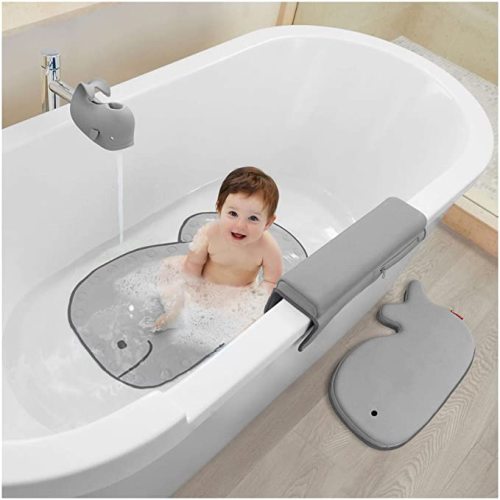 Skip Hop Bath Spout Cover, Universal Fit, Moby, Grey