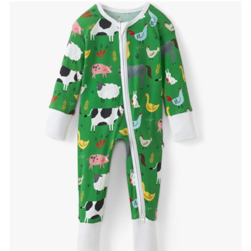 Little Sleepies Pajamas for Baby Boys & Girls, Viscose from Bamboo Baby Pajamas, Preemie & Newborn Sleepers, 2-Way Zipper PJs