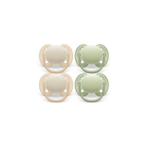 Philips AVENT Ultra Soft Pacifier Sand Pastel and Warm Green