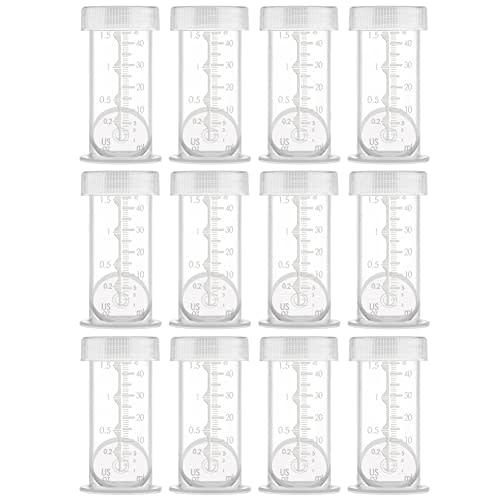 Maymom Colostrum & Storage Bottles Leak Proof Lids, Breastmilk Freezer or Refrigerator Storage, Made Without BPA; 12pc/pk