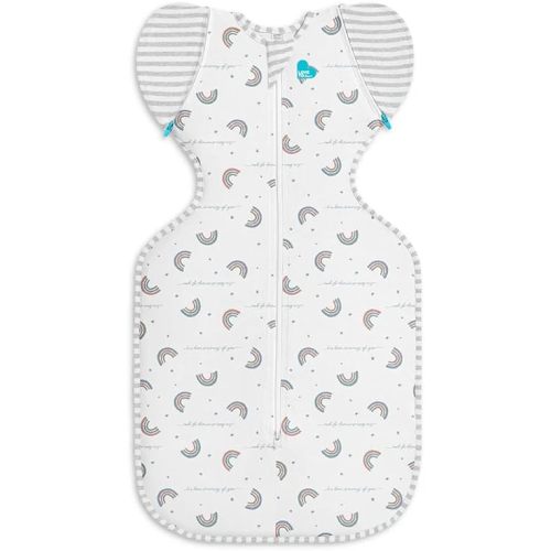 Love to Dream Swaddle Up Transition Swaddle, Patented Zip-Off Wings, Gently Help Baby Transition from Being Swaddled to Arms Free When Showing Signs of Rolling, 1.0 TOG, 13-19 lbs, Gray