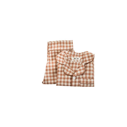 (Tan and White Gingham) – WEST + WILO