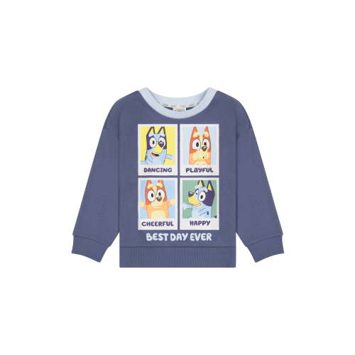 Bluey Toddler Boys Long Sleeve Sweatshirt, Sizes 12 Months - 5T