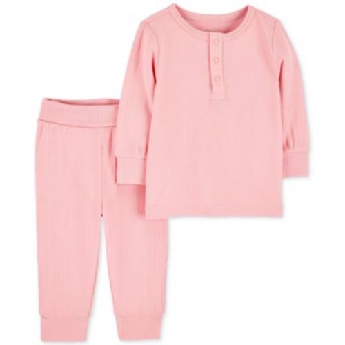 Baby Girls 2-Pc. PurelySoft T-Shirt & Pants Set