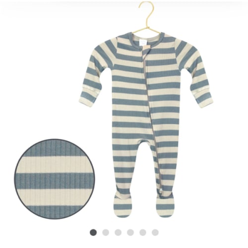 Lincoln Ribbed Zipper Footies – Lou Lou & Company