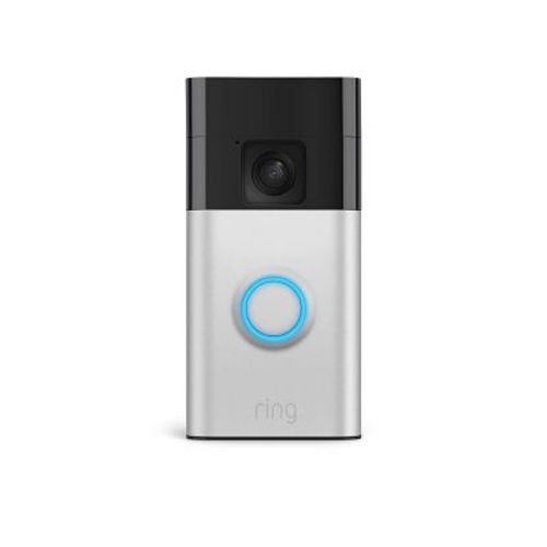 Ring Battery Doorbell With Head-to-toe Hd Video, Live View With Two-way Talk, And Motion Detection & Alerts - Satin Nickel