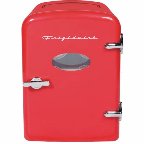 0.3 cu. ft. 6-Can Retro Mini Fridge in Moonbeam