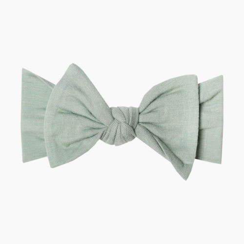 Copper Pearl Knit Headband Bow - Briar