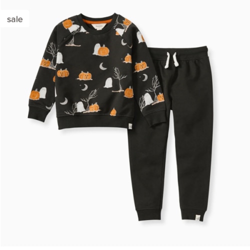 Midnight Fright Boy Sweatshirt & Pants Set – Burt's Bees Baby