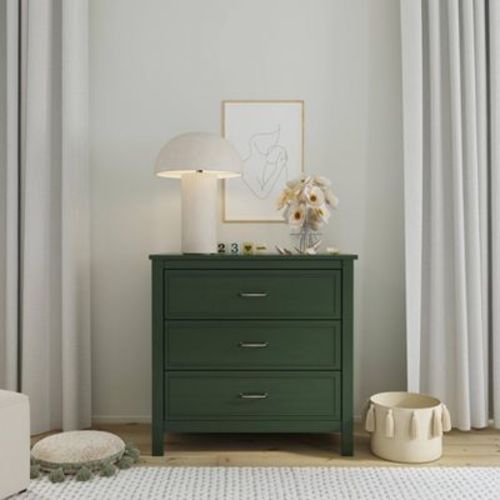 DaVinci Charlie 3-Drawer Dresser - Forest Green