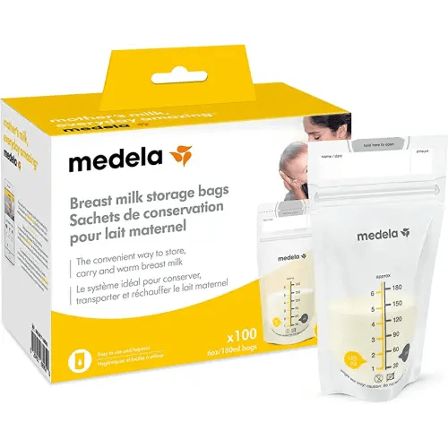 Medela Breast Milk Storage Bags, 100 Count, Ready to Use Breastmilk Bags &  Purelan Lanolin Nipple Cream for Breastfeeding & Safe & Dry Ultra Thin