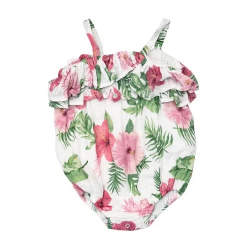 Organic Ruffle Bubble - Hibiscus
