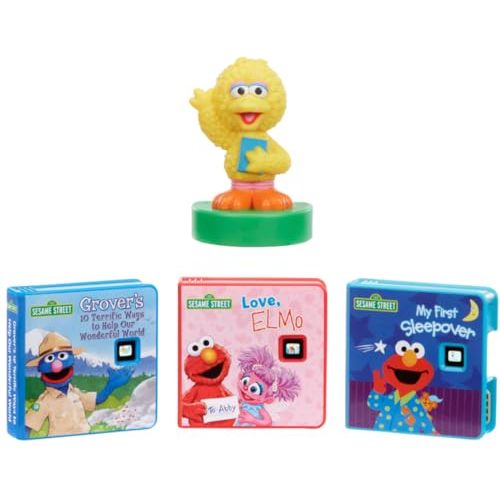 Little Tikes Story Dream Machine Big Bird & Friends Story Collection, Storytime, Books, Sesame Street, Audio Play Character, Gift and Toy for Toddlers and Kids Girls Boys Ages 3+