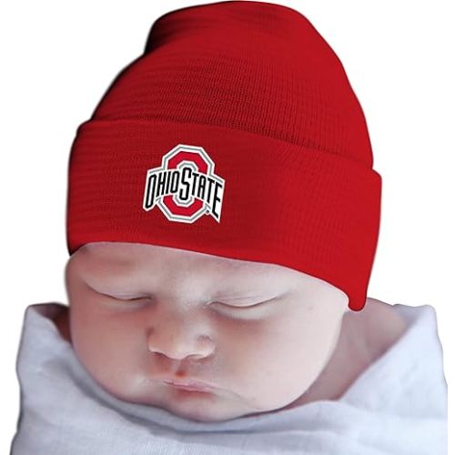 Two Feet Ahead Baby Hat for Boys and Girls-Softly Knitted Infant Baby Beanie