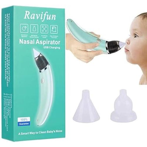 Baby Nasal Aspirator, Electric Nose Cleaner Booger Remover for Newborns and Toddlers, Rechargeable Automatic Mucus Suctioner for Infant with 5 Levels Suction