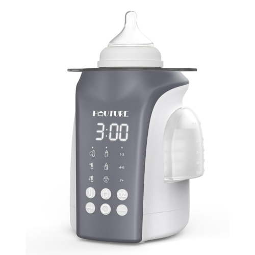 HAUTURE Bottle Warmer, 8-in-1 Fast Baby Bottle Warmer for Breastmilk and Formula, Auto Water Refill Accurate Temp Control, with Timer, Defrost, Sterilizing, Keep Warmer for All Bottles