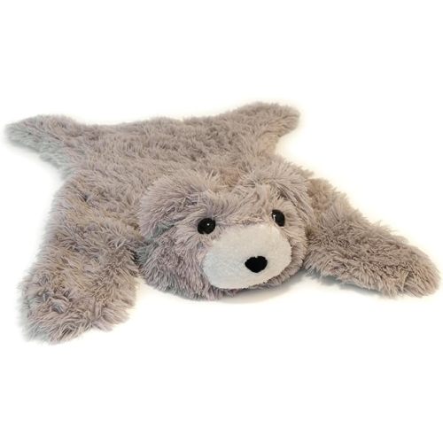 Handmade Frosted Brown Bear Rug - Cozy Woodland Nursery Decor for Newborns - Adorable Kids Rug - Soft & Cuddly Brown Bear Floor Throw - Big Lovey - Perfect New Born Baby Essential