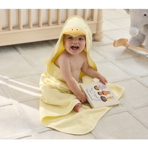 Super Soft Duck Baby Hooded Towel & Washcloth Set