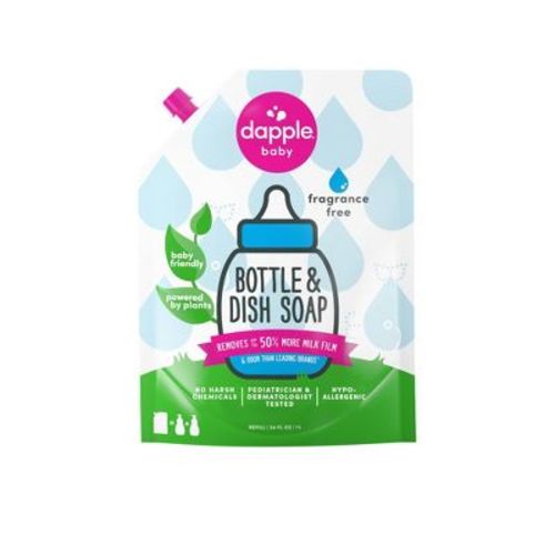 Dapple Bottle And Dish Liquid Soap Refill - Fragrance Free - 34 Fl Oz