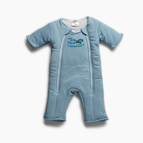 Baby Merlin's Magic Sleepsuit Cotton Swaddle Transition Product - Blue, 6-9 Months