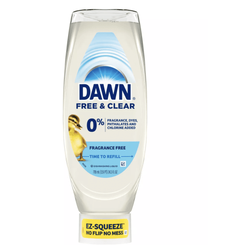 DawnFree & Clear Soap fragrance free 24.3 Oz Pack of 2