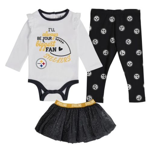 Pittsburgh Steelers Newborn 3 Piece Tutu Skirt Set