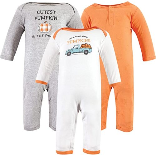 Hudson Baby Unisex Baby Cotton Coveralls - 3-6 Months