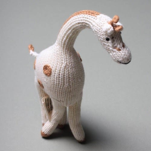 Giraffe Baby Toy - Organic Newborn Rattle