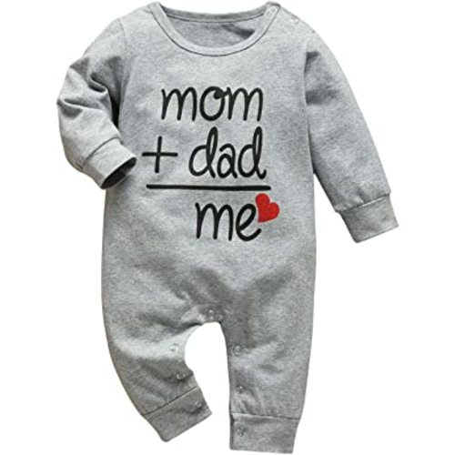 Derouetkia Baby Boys Girls Romper Funny Letter Jumpsuit