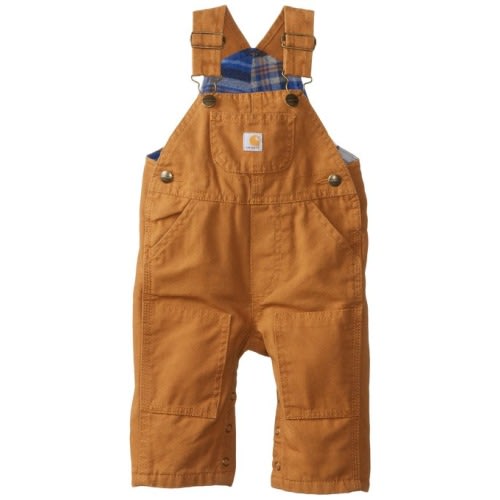 Carhartt Baby-Boys Infant Canvas Overall Flannel Lined