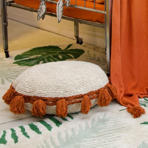Circle Washable Cushion Terracotta