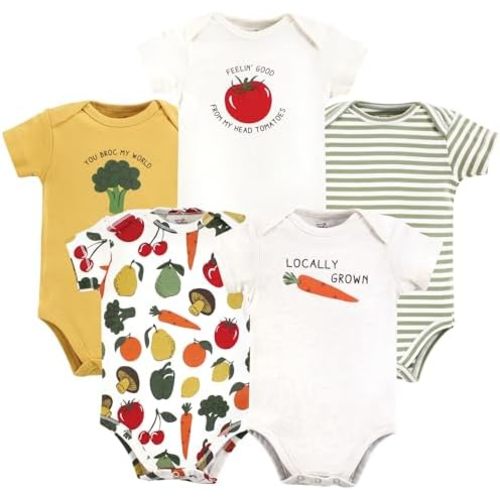 Touched by Nature Unisex Baby Organic Cotton Bodysuits