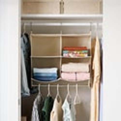 The Container Store Double Bar Hanging Closet Organizer