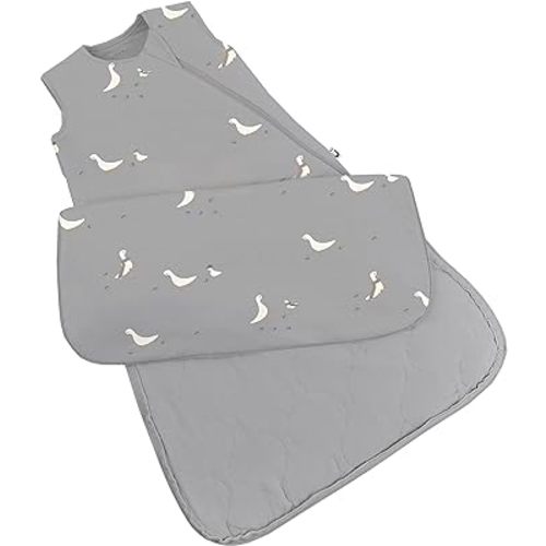 GUNAMUNA günamüna Unisex Baby, Toddler Wearable Blanket, Sleeping Bag Bamboo Rayon, Sleep Sack with Diaper Zipper, 1.0 TOG