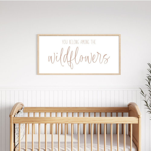 you belong among the wildflowers, girls room decor, girl nursery wall decor, signs for girls room, wooden signs, nursery decor