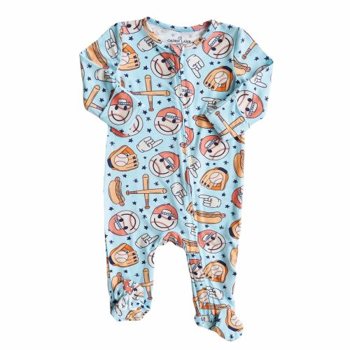Home Run Zipper Footie