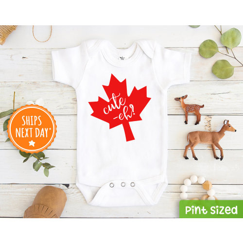 Canadian Baby Onesie® - Cute Ey? baby Onesie® - Funny baby Onesie® - Hipster Baby Onesie® - cute Baby Onesie®