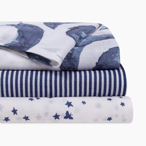 Burt's Bees Baby Organic Cotton Muslin Swaddle Blankets (3 Pack) - Hello Moon!