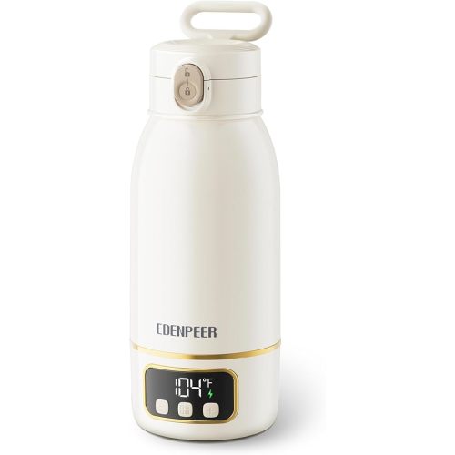 Portable Milk Warmer for Travel, Cordless Bottle Warmer,Instant Breastmilk, Formula, Water, Milk Warmer with 17 Ounces Big Capacity& Extended Battery Life, Super Fast Charging