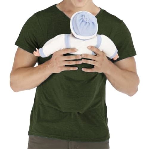 Men's Baby Carrier Soothe V Neck Short Sleeve Kangaroo T Shirt