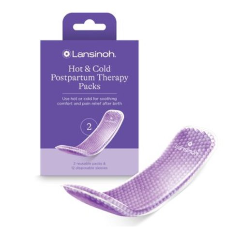 Lansinoh Hot and Cold Pads for Postpartum Essentials, 2 Count Postpartum Pads