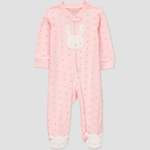 Carter's Just One You® Baby Girls' Easter Endcap Geo Bunny Sleep N' Play - Pink 3m