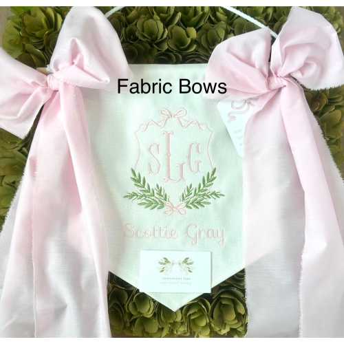 Custom Baby Banner, Welcome Banner, Hospital Door Sign, Baby Shower with BOWS