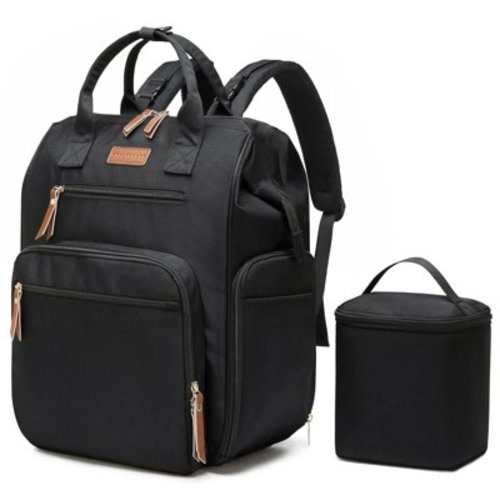 Breast Pump Bag for Spectra S1 S2 Medela, Convertible Large Diaper Bag Backpack for Working Moms with 16 inch Laptop Sleeve & Cooler Storage, Black