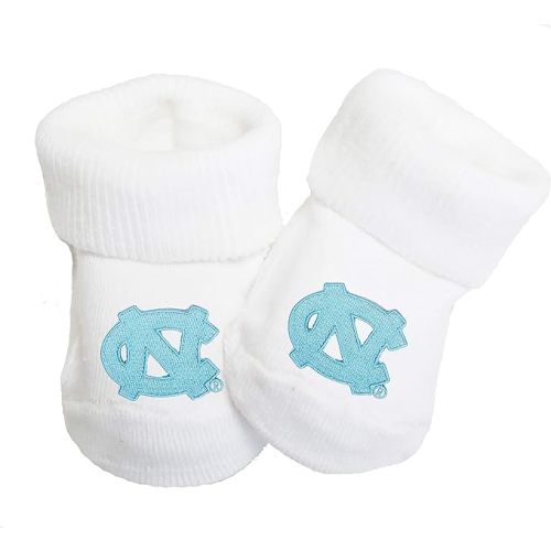 North Carolina Tar Heels UNC Baby Toe Bootie Socks 0-9 Months