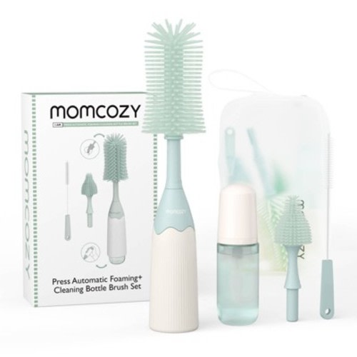 Momcozy Innovative Push-Press Design Bottle Brush Kit - 7ct